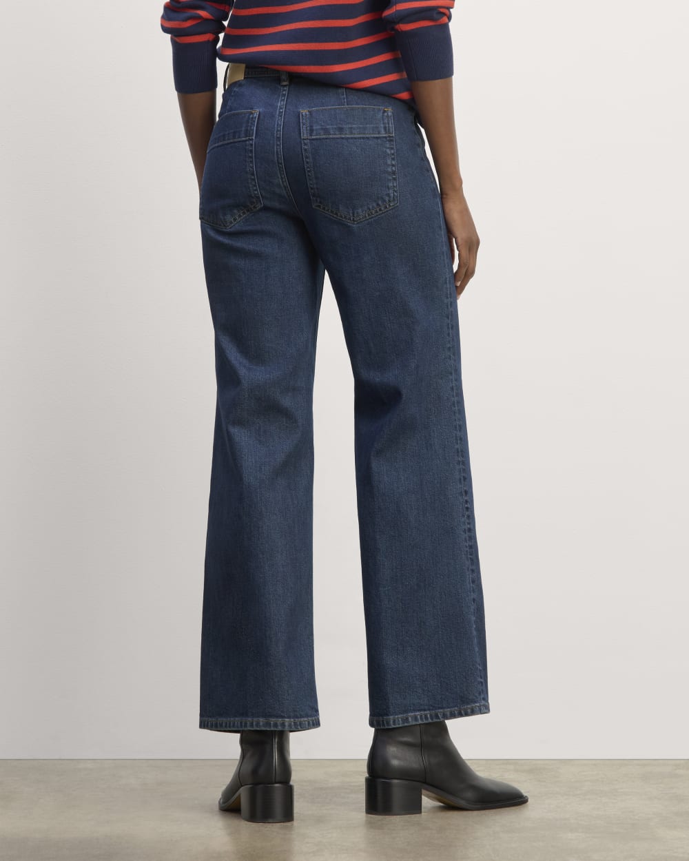 The '70s Wide Jean in Indigo Rinse — detail view