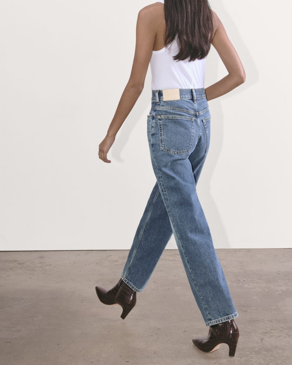 The Way-High® Jean in Mid Indigo — detail view