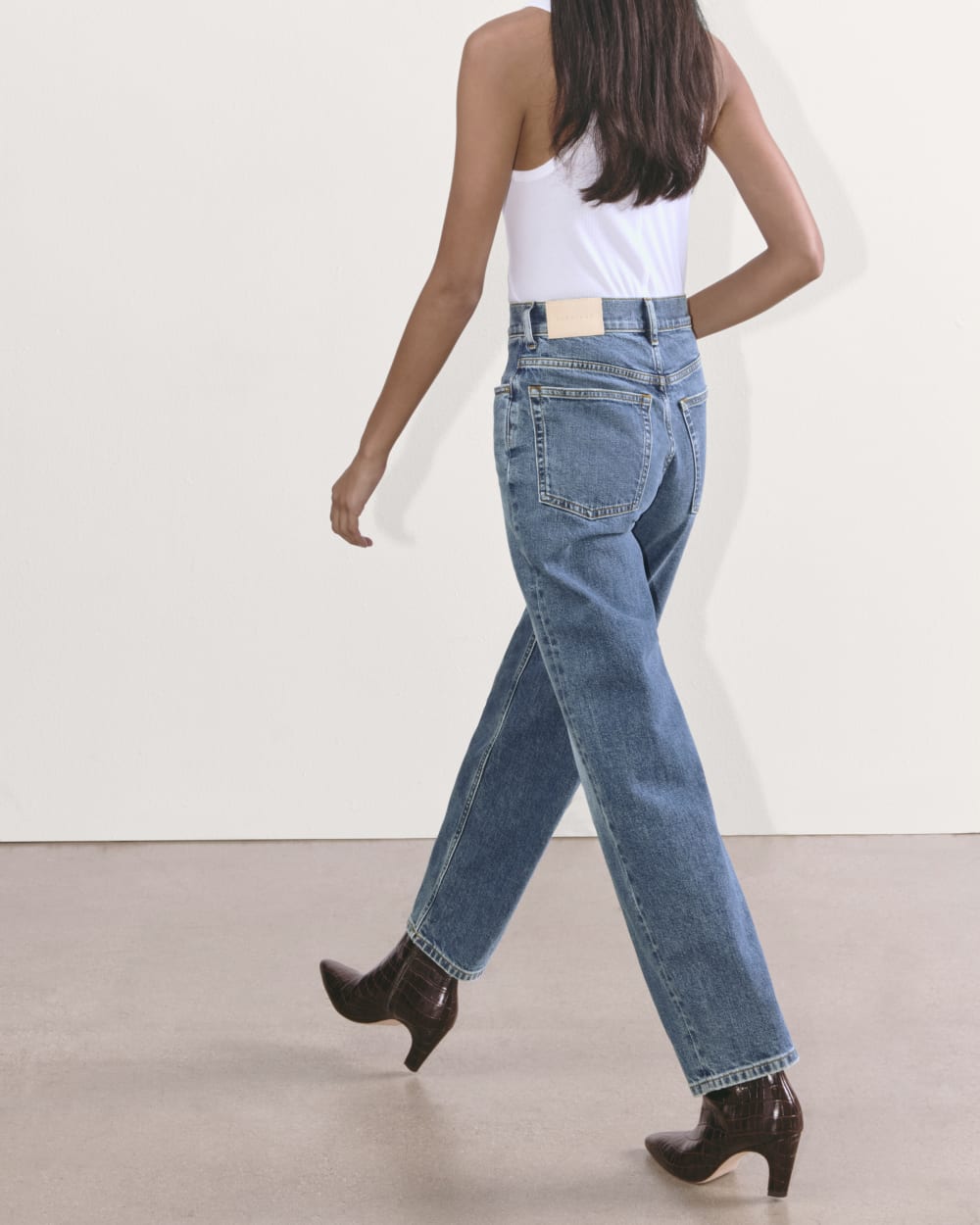 The Way-High® Jean in Mid Indigo — detail view
