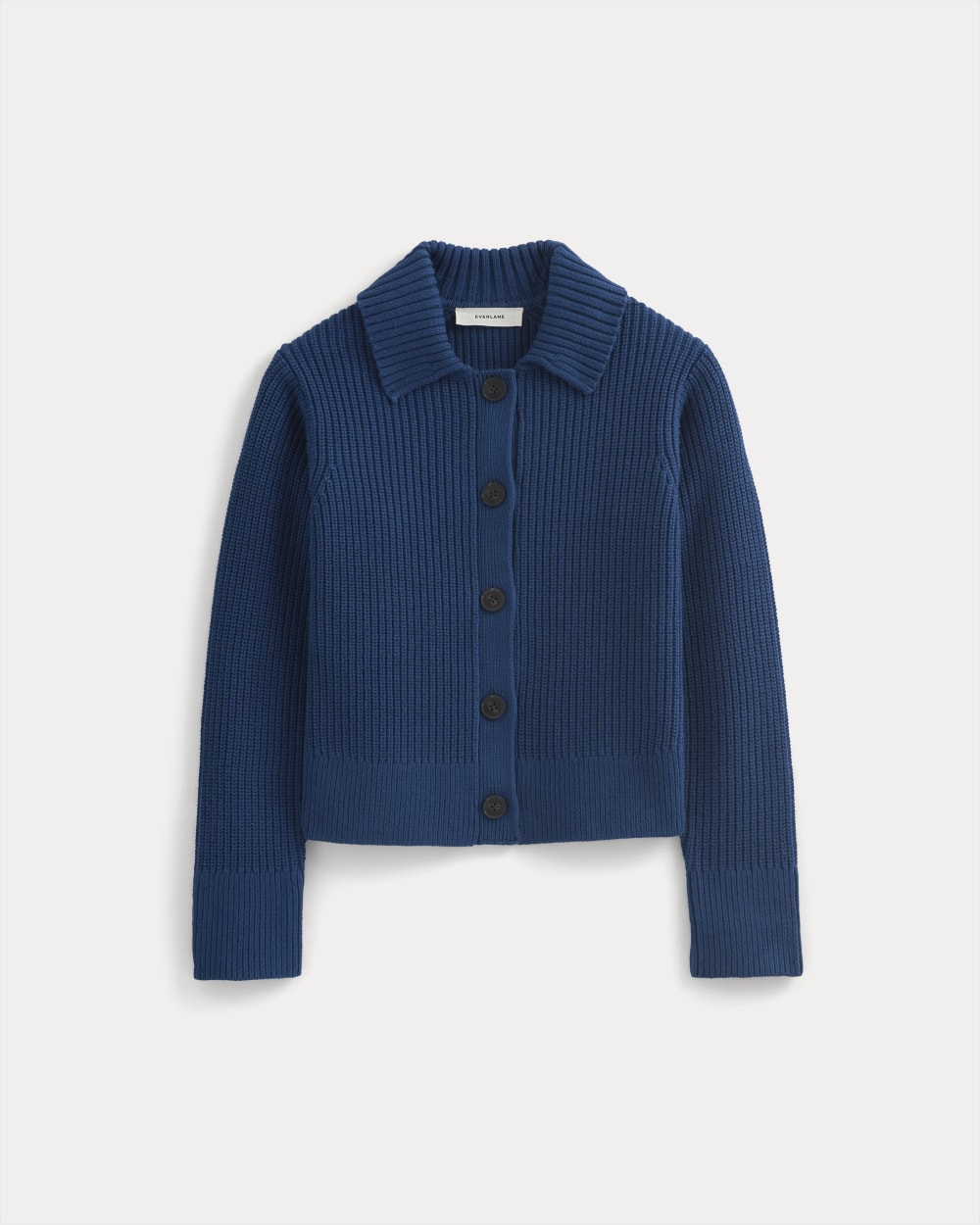 Shrunken Cardigan in Everyday Cotton in Estate Blue — alternate view