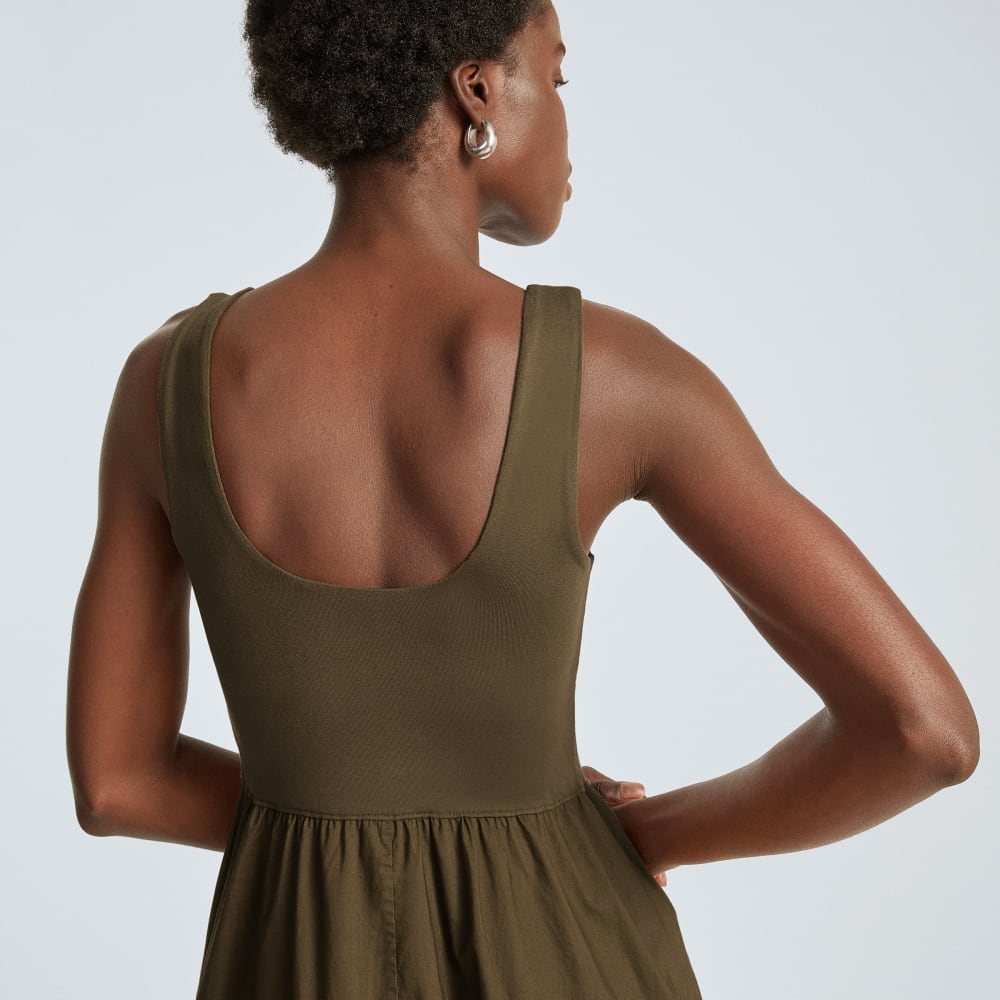 The Riviera Dress in Beech — detail view