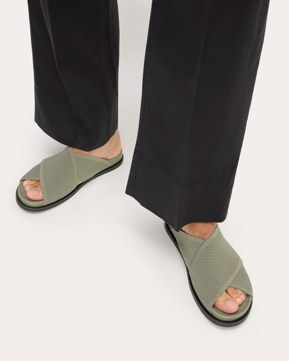 The ReKnit Form Crossover Sandal in Seagrass — alternate view