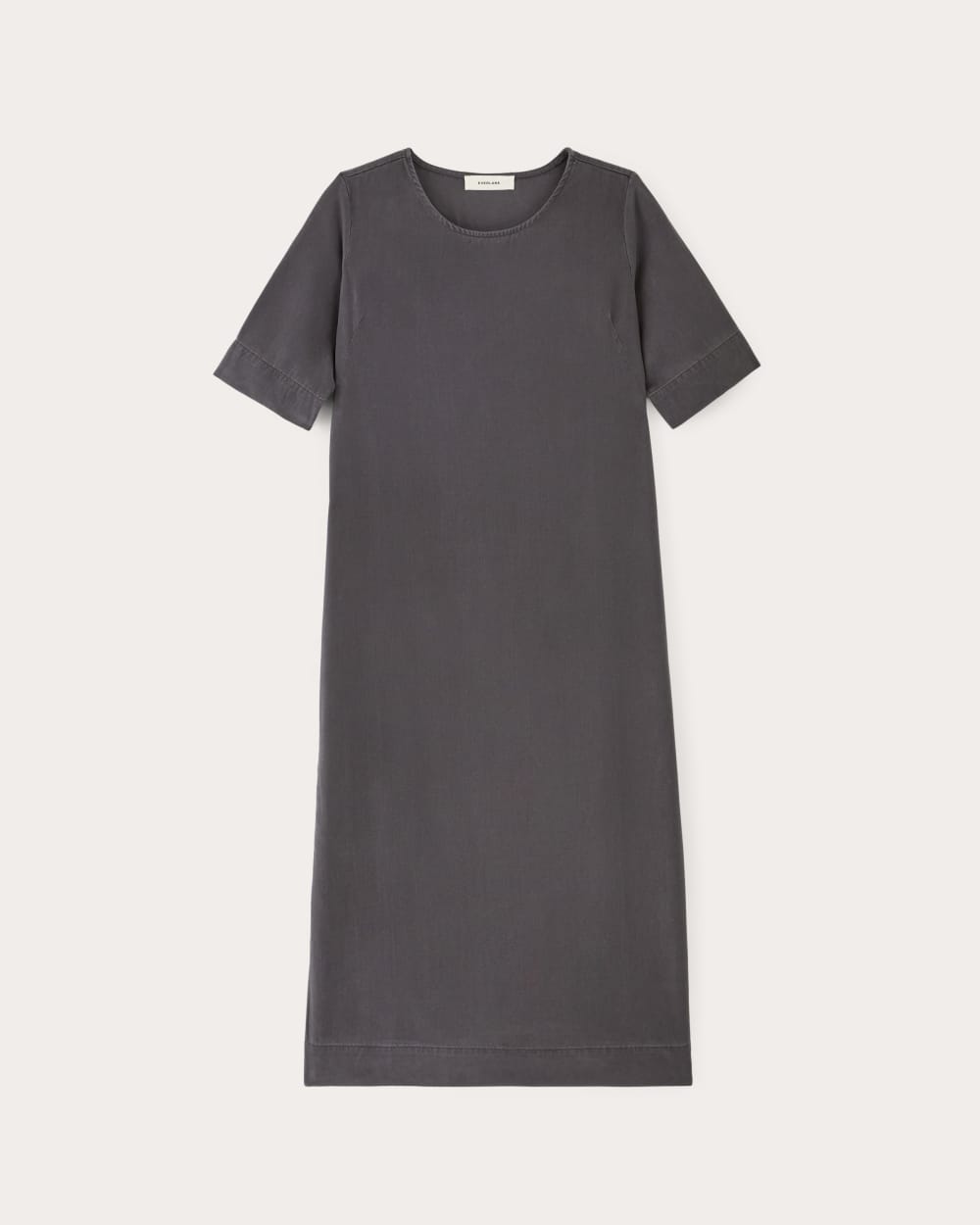 The Relaxed T-Shirt Dress in Buttersoft in Graphite — alternate view