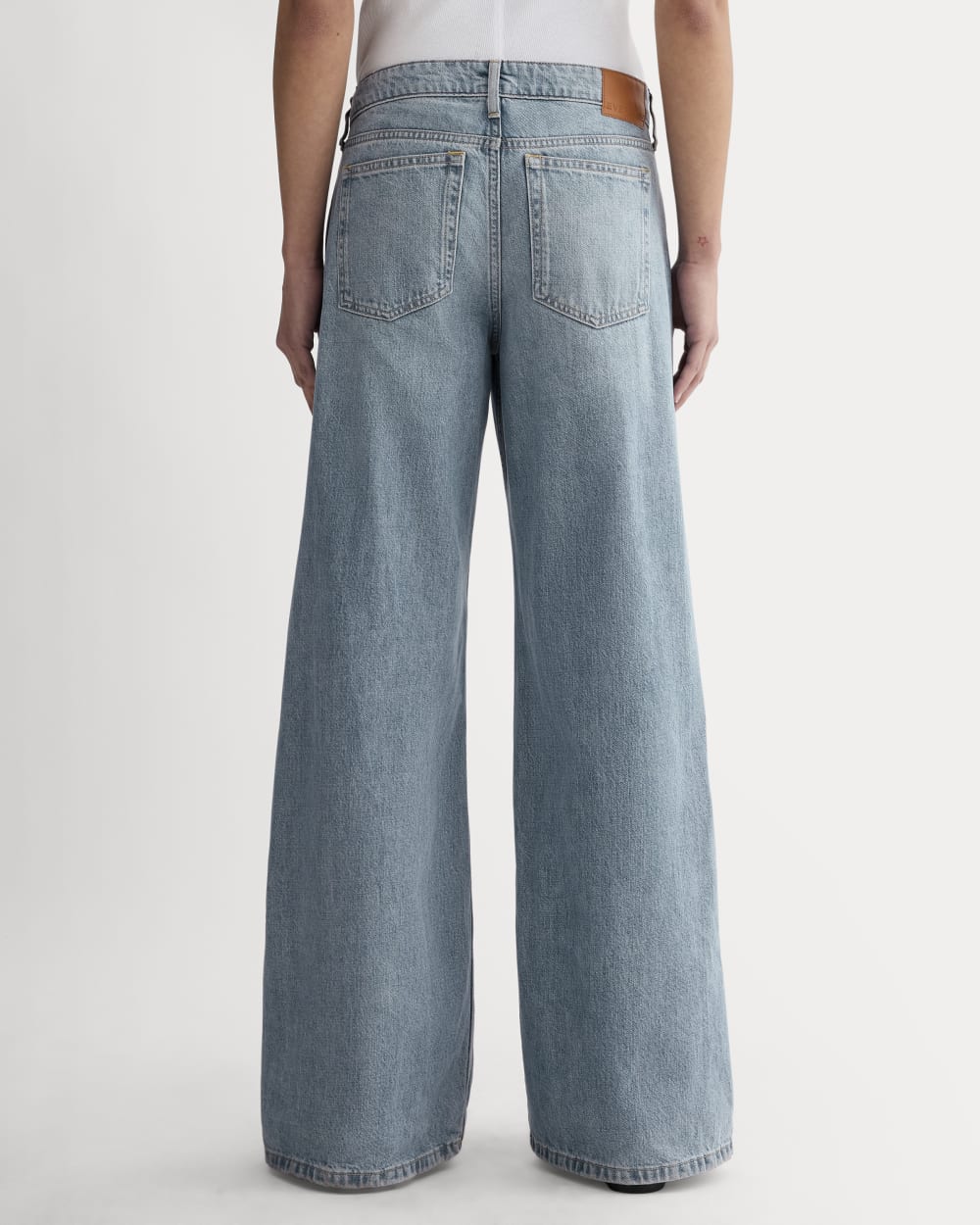 The Low-Key Jean in Light Indigo — detail view