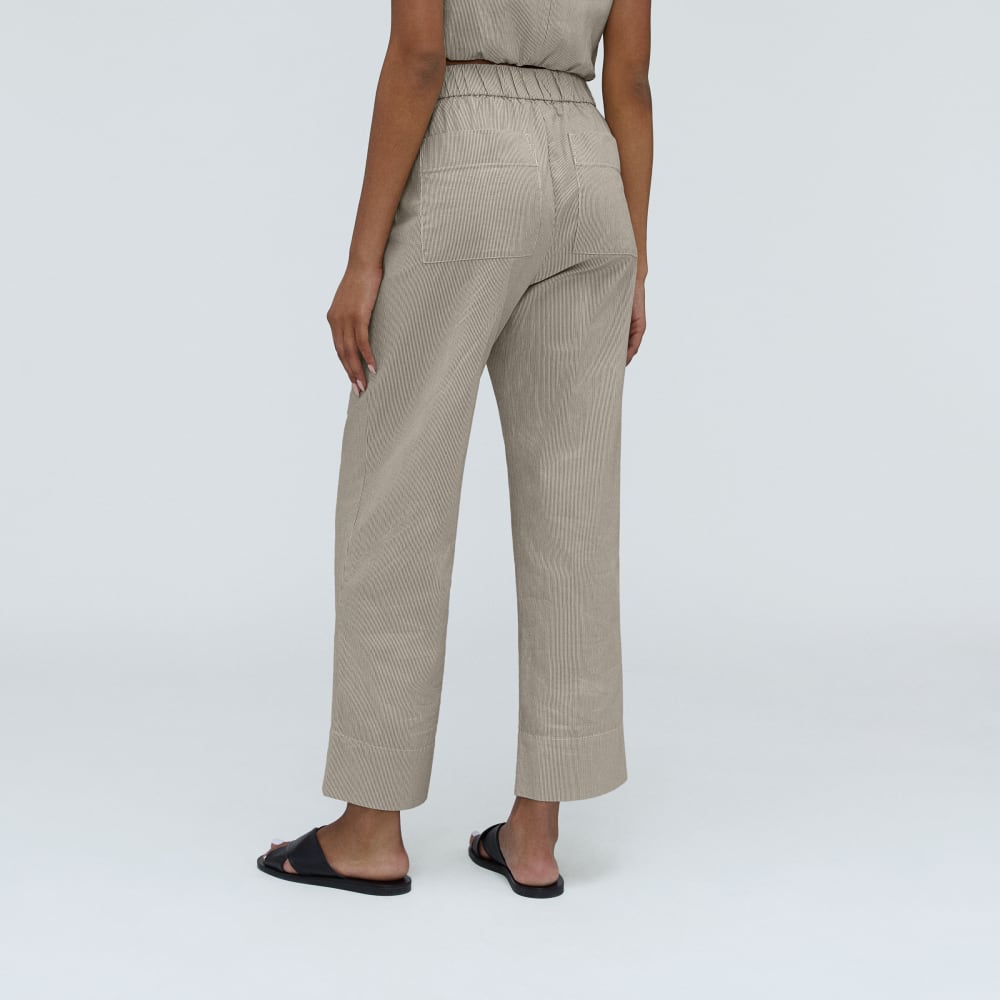 The Easy Pant in Beech / Canvas Tan — detail view
