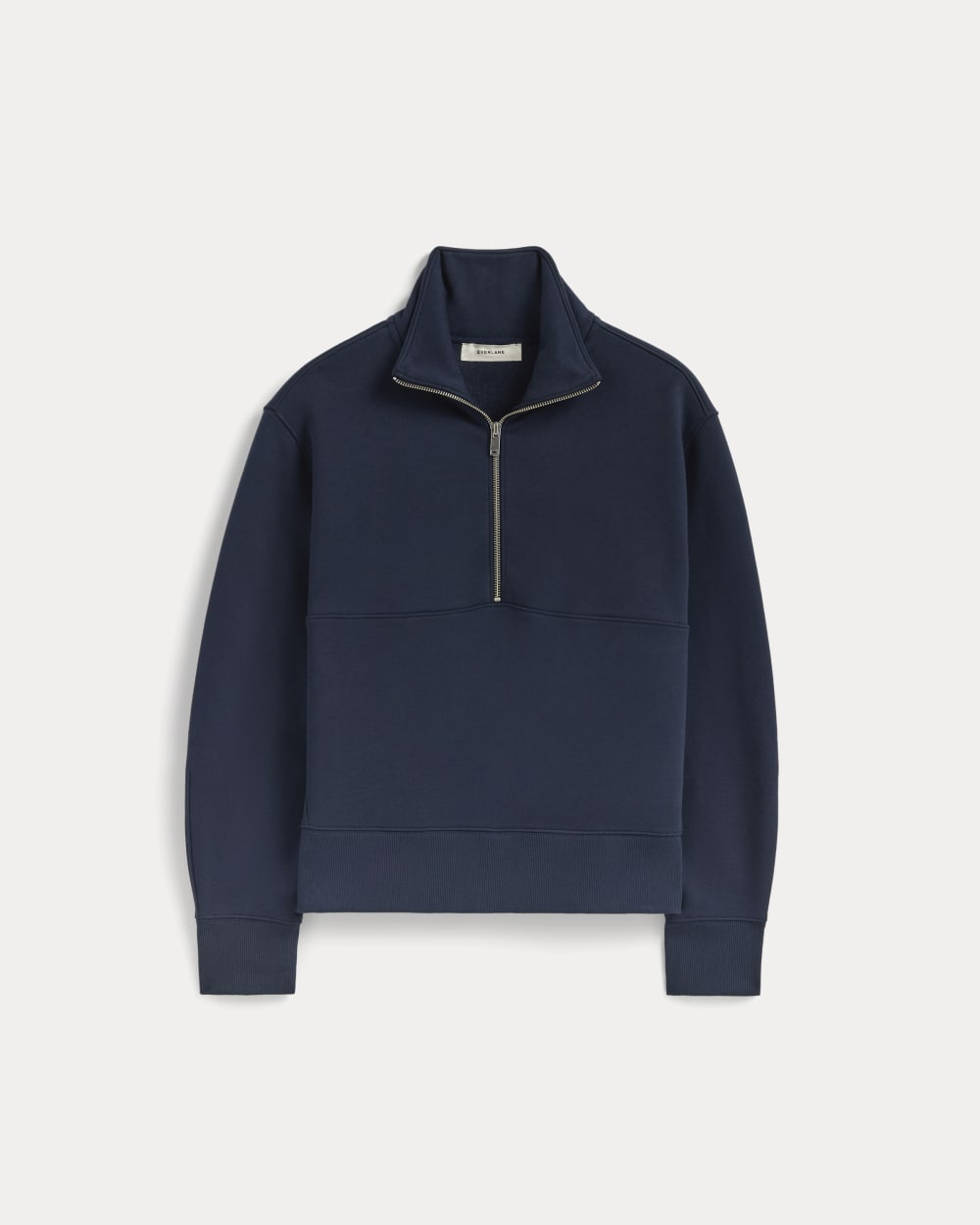 Luxe Fleece Half-Zip Sweatshirt in Navy — alternate view