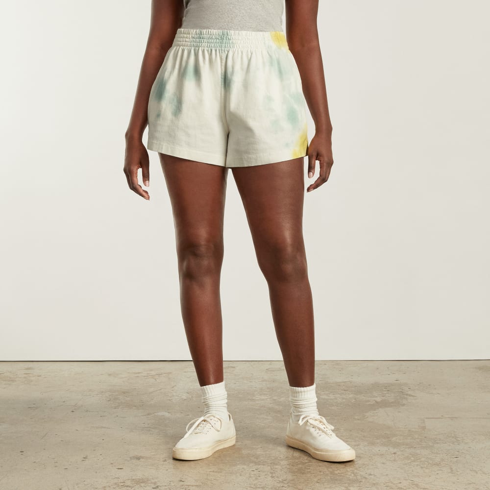 The Retro Jersey Short in Seafoam Tie Dye — alternate view