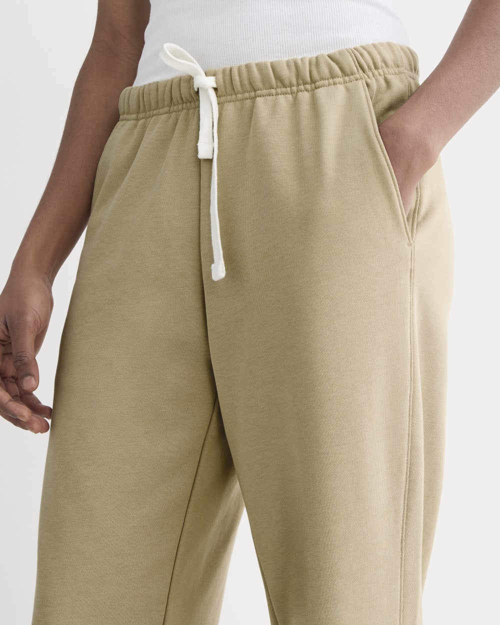 The Off-Duty Jogger in Classic Khaki — detail view