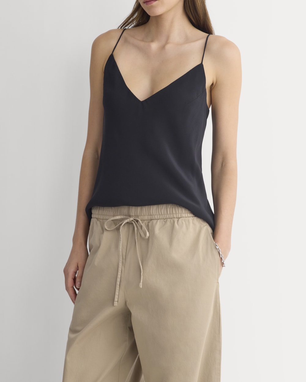 Pull-On Balloon Pant in Trench Coat Khaki — detail view
