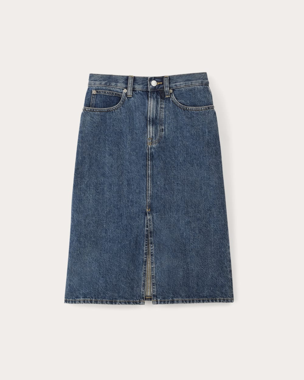 The Mid-Way Skirt in Deep Atlantic — alternate view