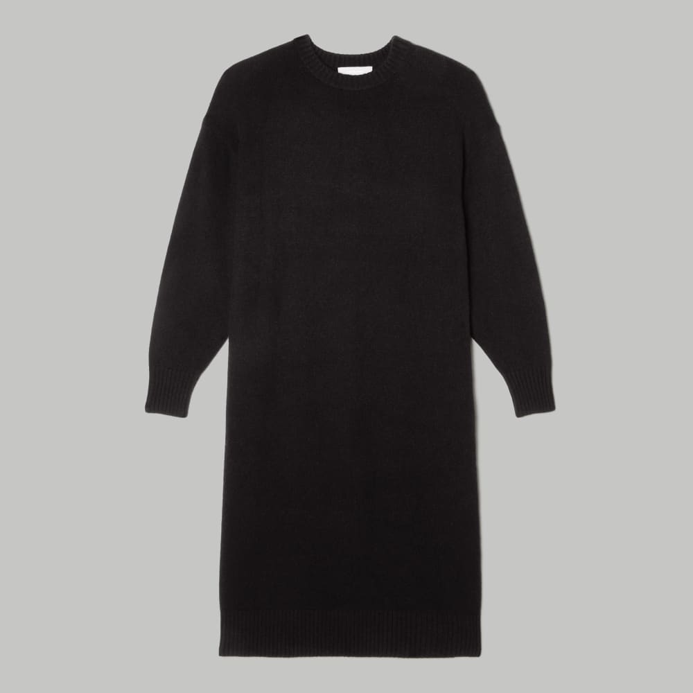 The Cashmere Midi Dress in Black — alternate view