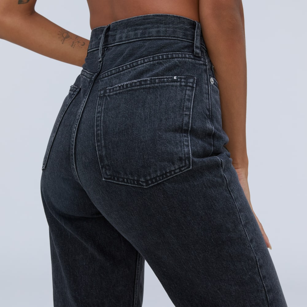 The Rigid Way-High® Jean in Worn-In Black — detail view