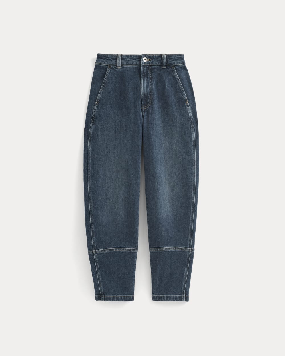 The Utility Barrel Pant in Deep Blue Indigo — alternate view