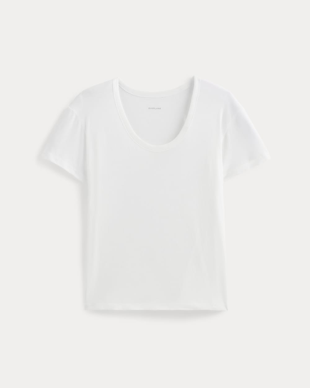 The Air Scoop-Neck Tee in White — alternate view