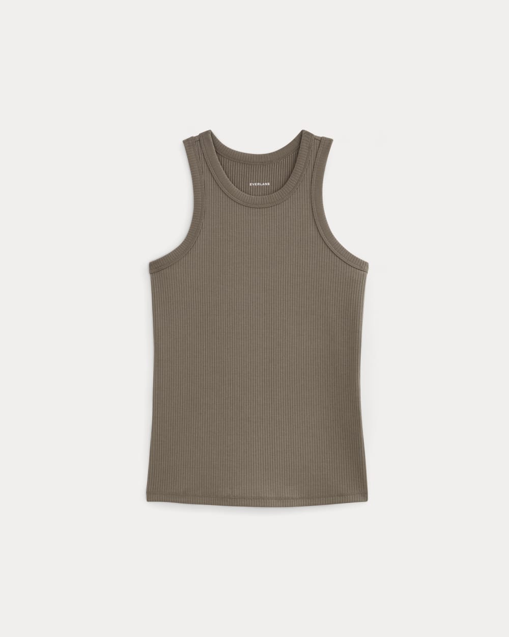 The Shimmy Cutaway Tank in Taupe — alternate view