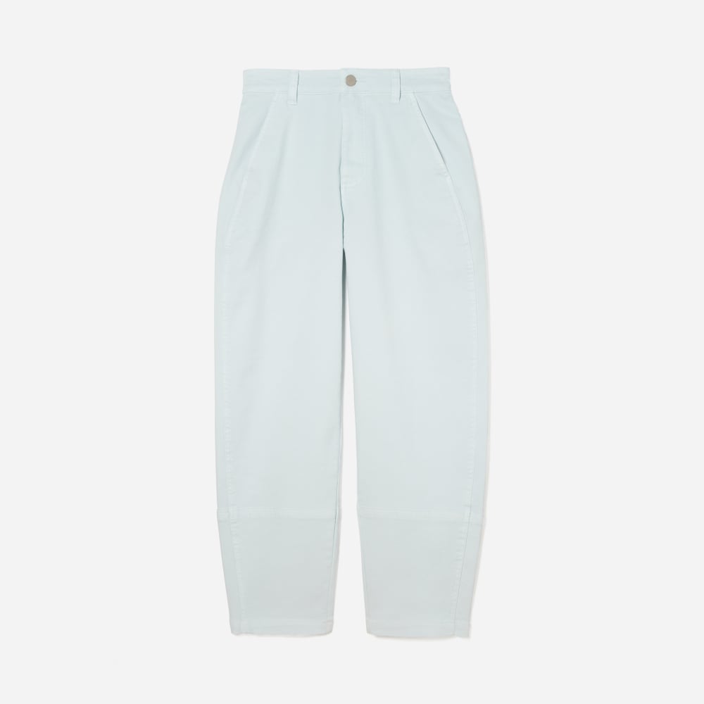 The Utility Barrel Pant in Sky Blue — front view