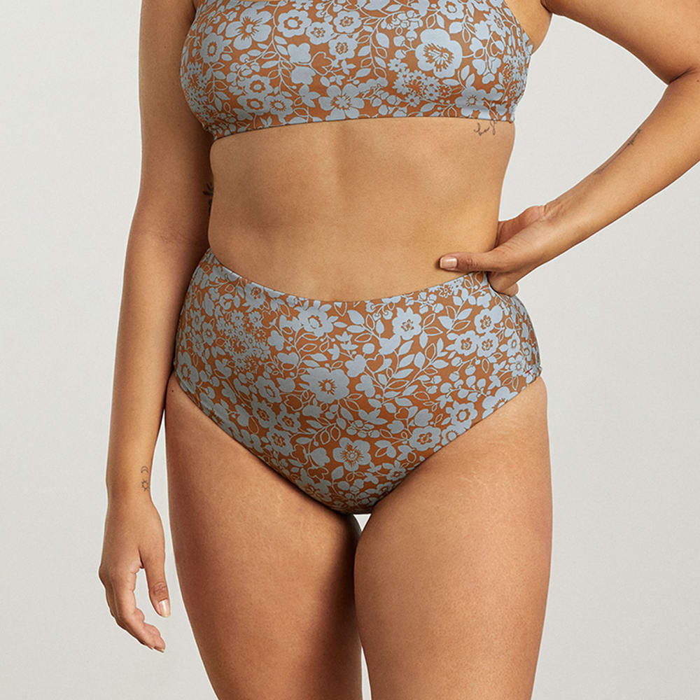 The High-Rise Hipster Bottom in Honey Floral — alternate view