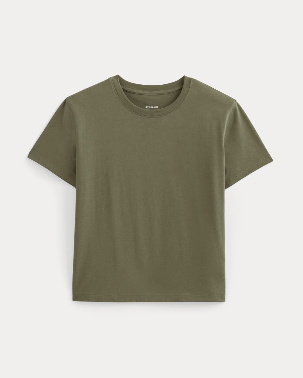 The Box-Cut Tee in Essential Cotton in Kalamata — alternate view
