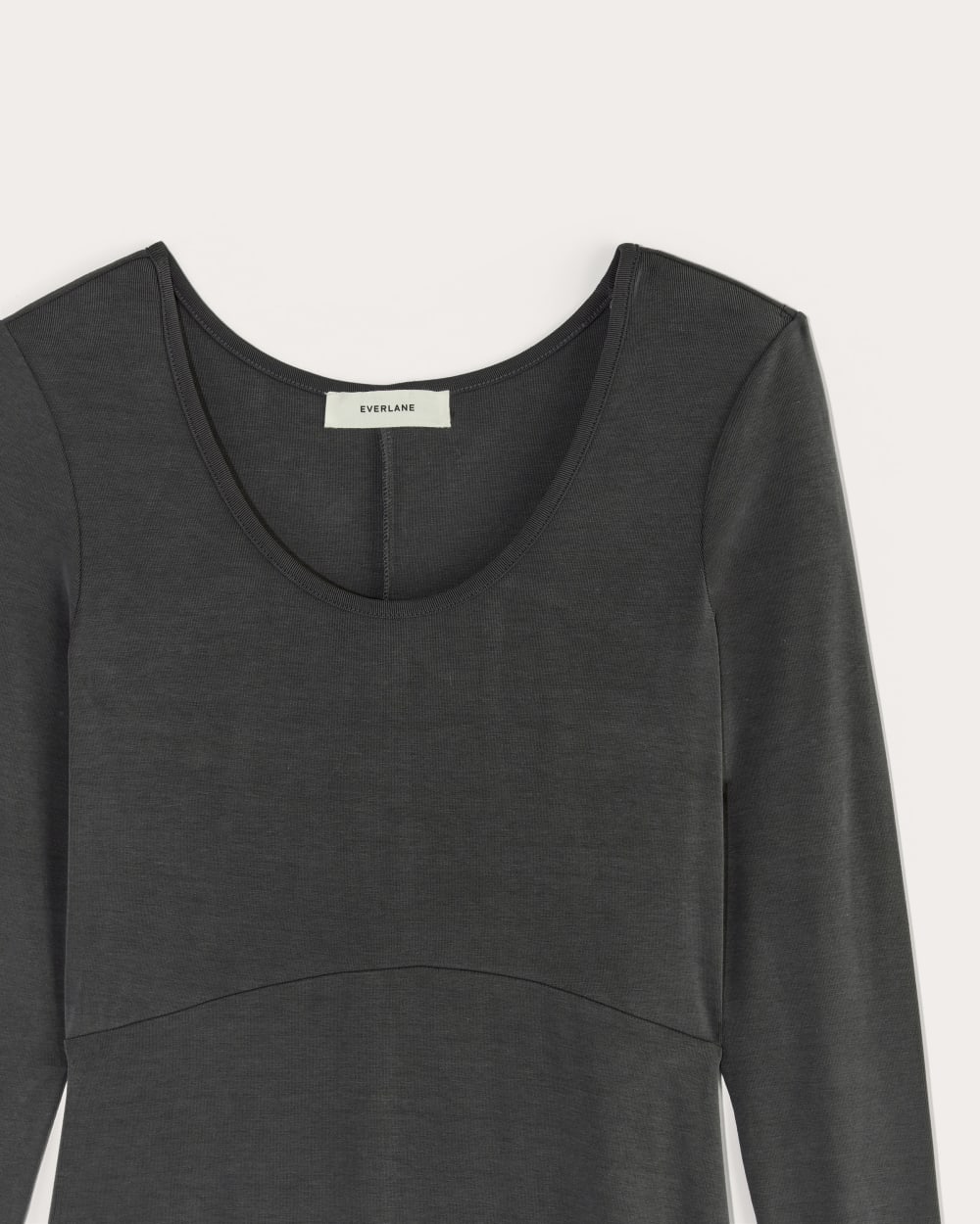The Maddie Dress in Butterknit in Black — detail view