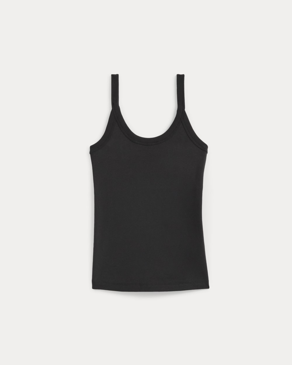 RetroSoft U-Neck Tank in Black — alternate view