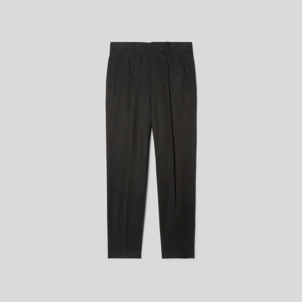 The Draper Tapered Pant in Buttersmooth in Black — alternate view