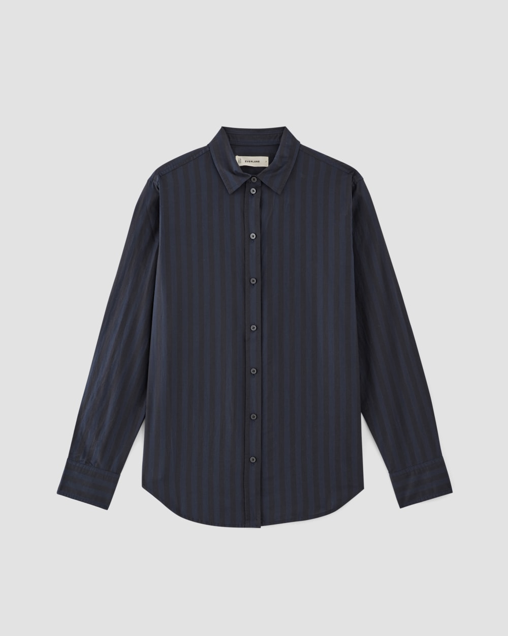 The Must-Have Shirt in Silky Cotton in Navy / Black — alternate view