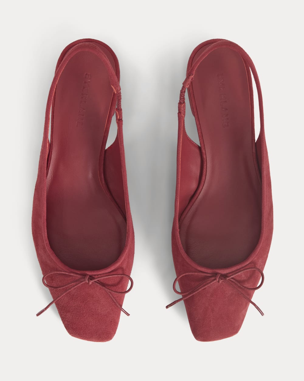 The Ballet Slingback Heel in Karanda Red — alternate view