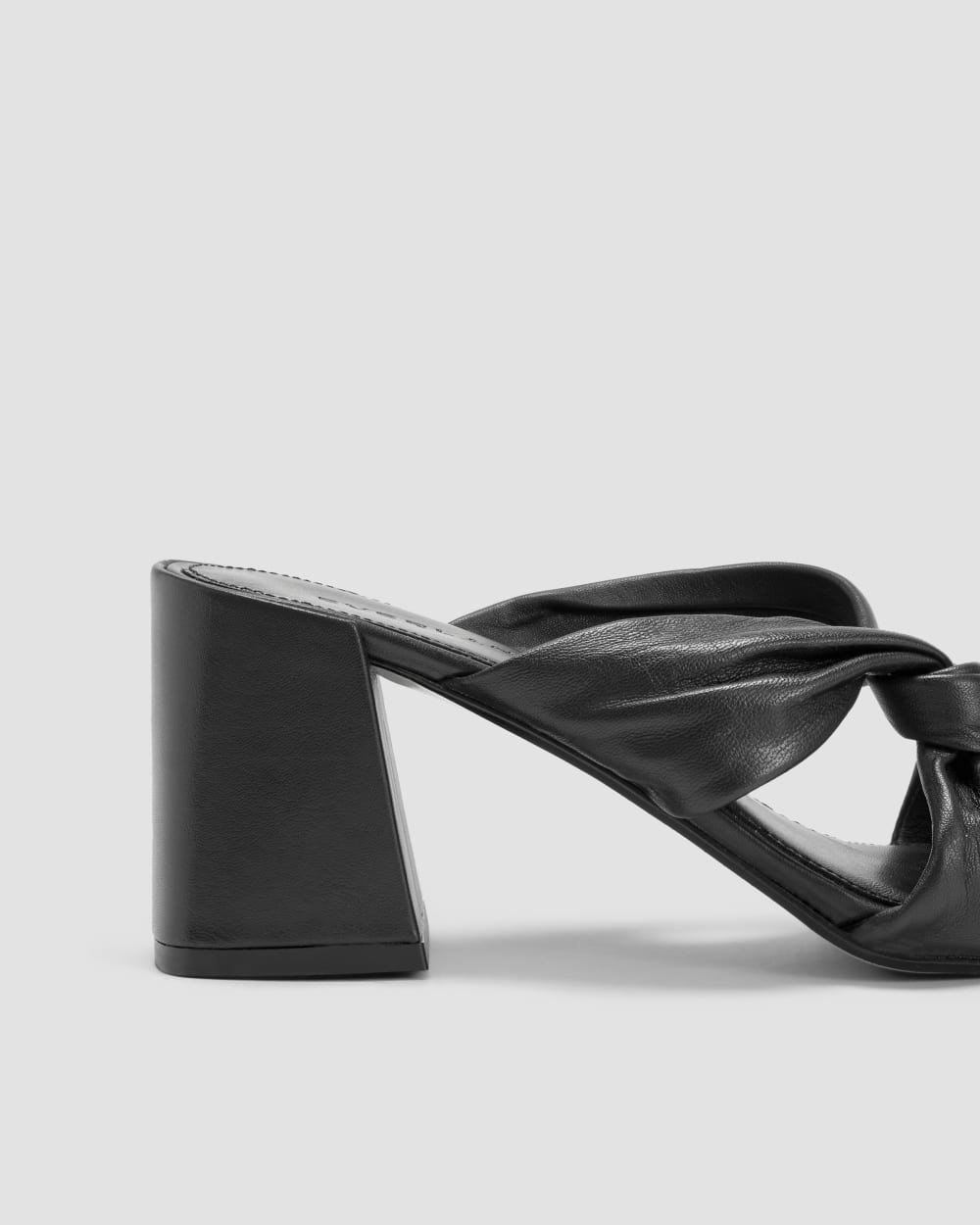 The Day Twist Heel in Black — detail view