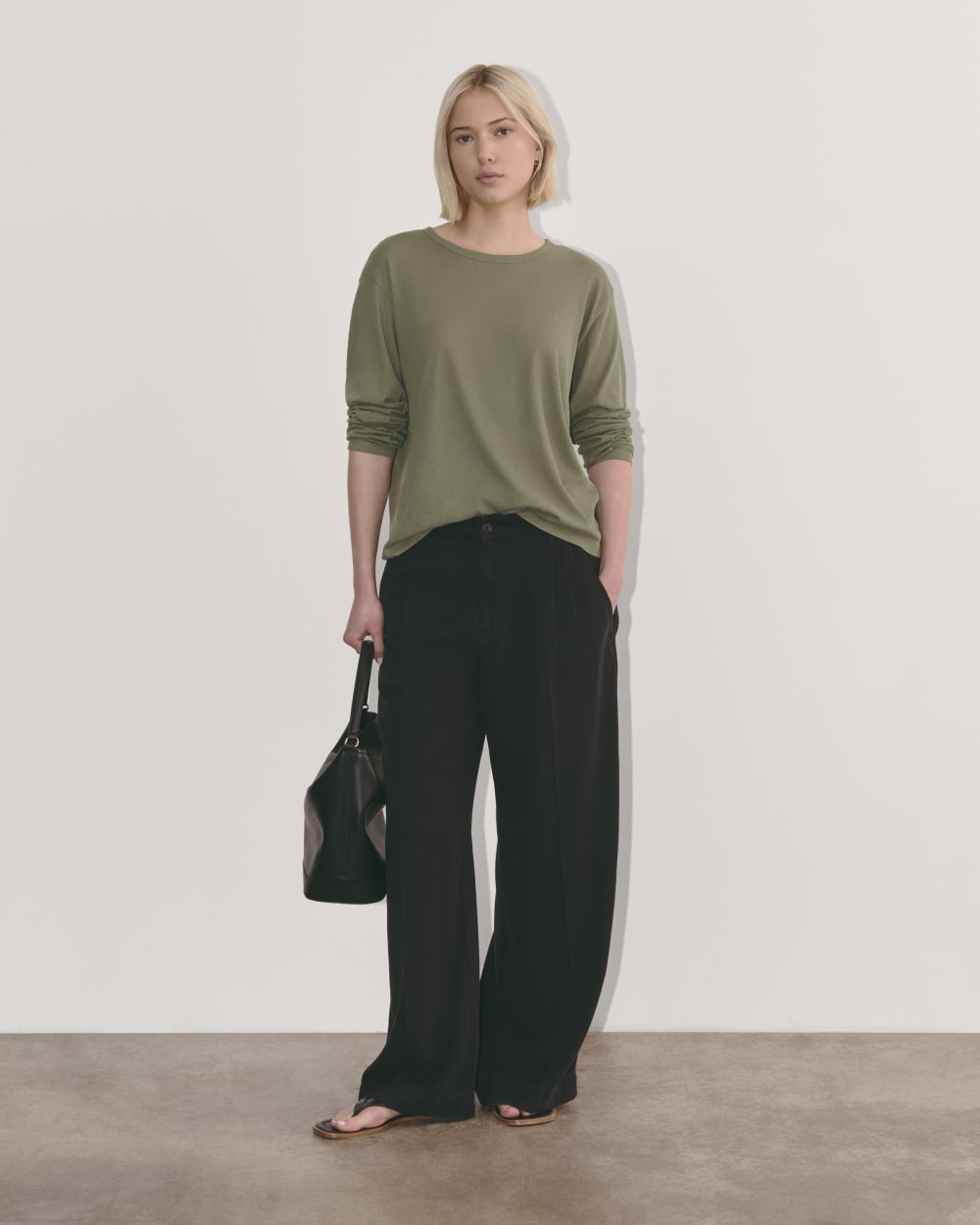 The Air Long-Sleeve Tee in Kalamata — detail view