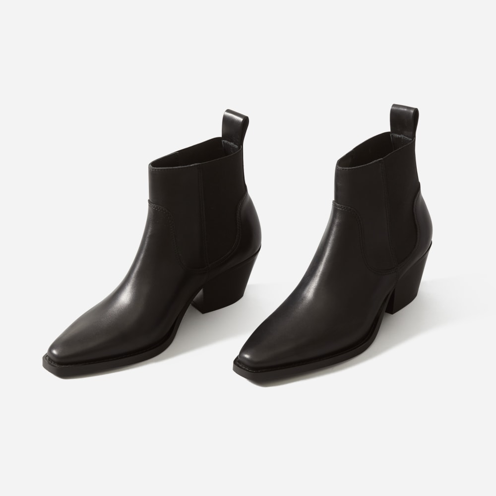 The Western Boot in Black — detail view