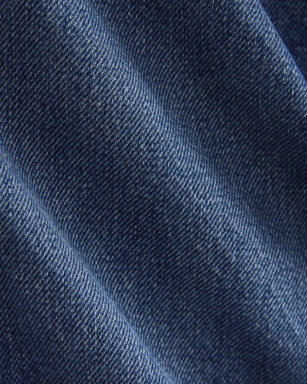 Denim Utility Mini Skirt in Dark Indigo — detail view