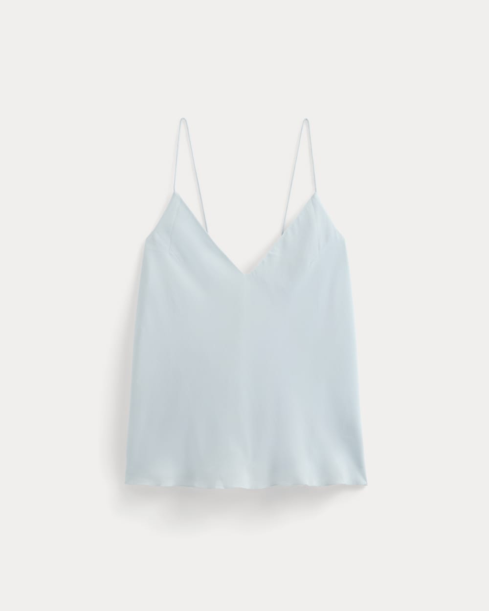 The Tie Back Cami in Washable Silk in Skywriting — alternate view