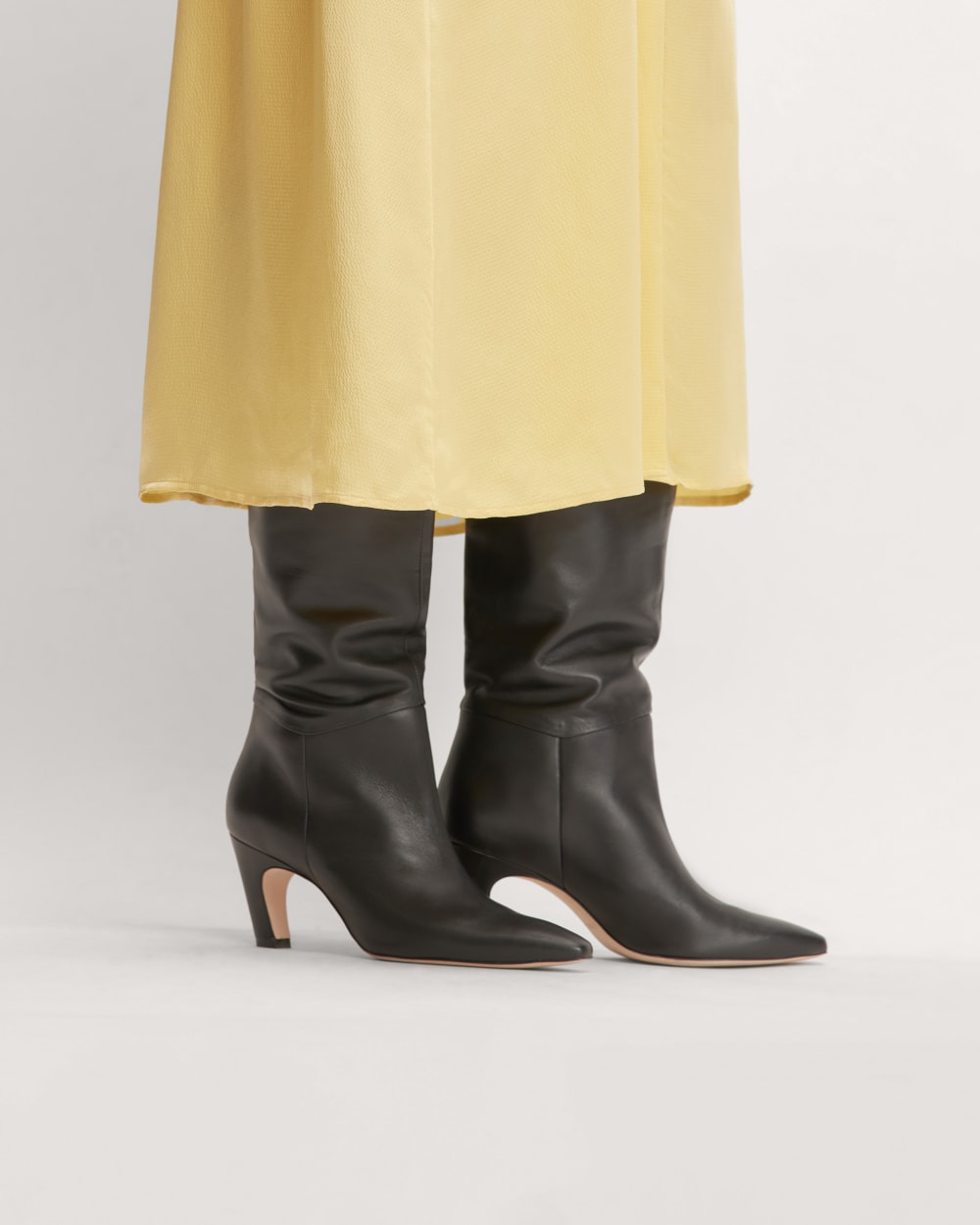 The Banana Boot in Black — alternate view