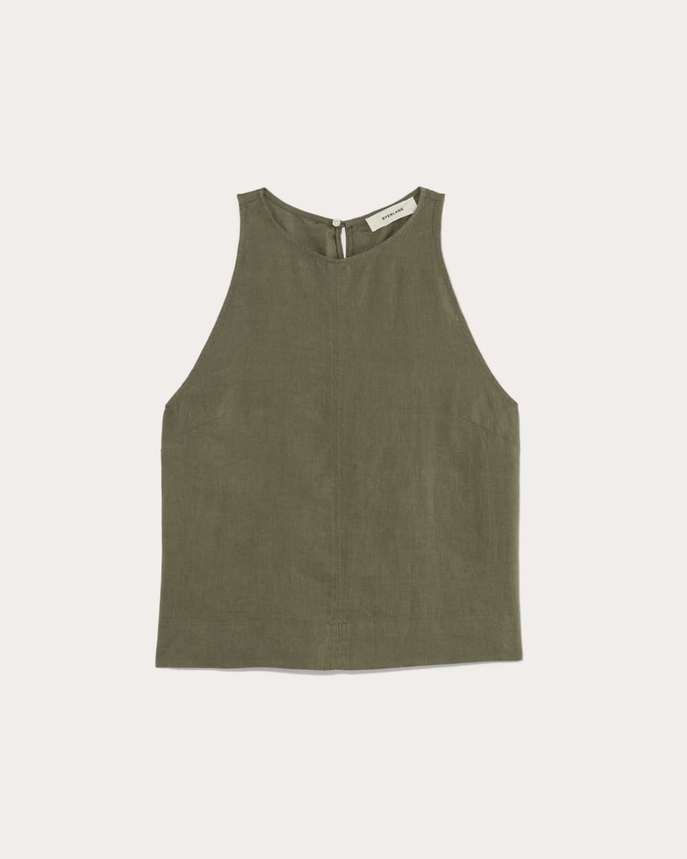 The Linen High-Neck Tank in Kalamata — alternate view