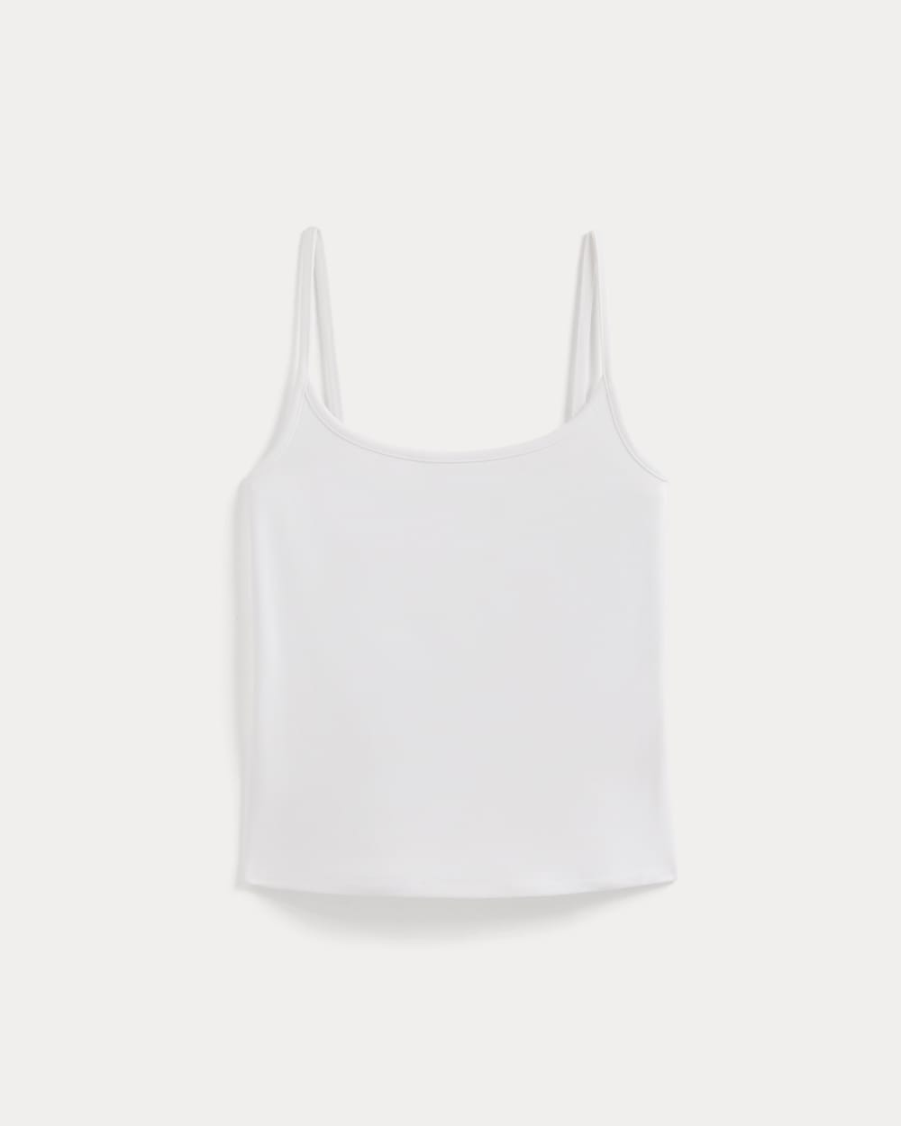 Scoopneck Cami in White — alternate view