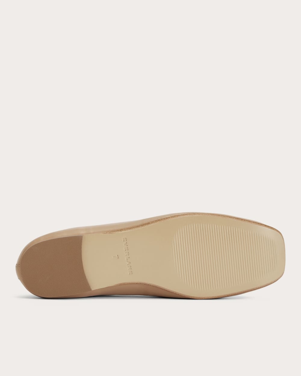 The Day Ballet Flat in Blush Tan — detail view