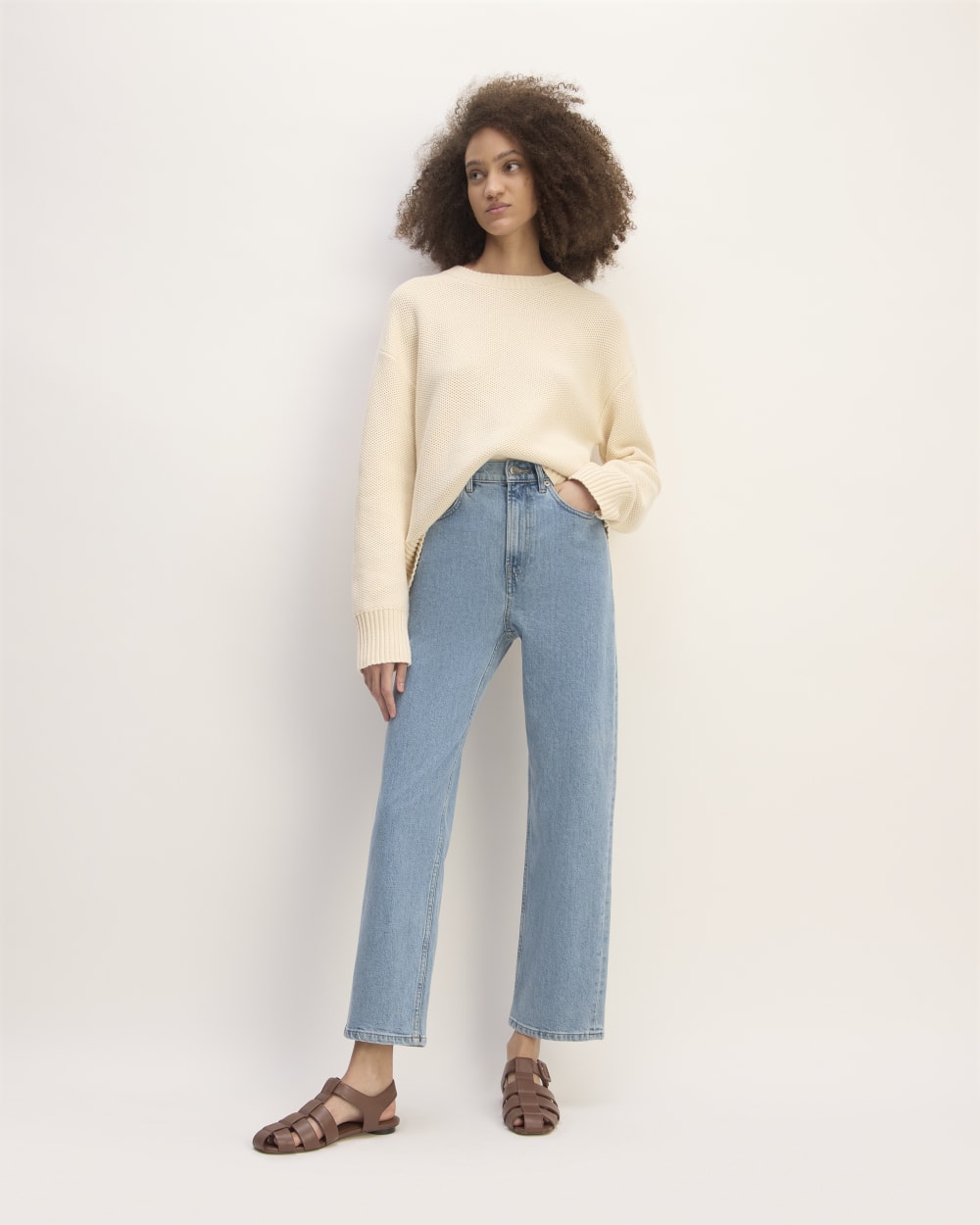 The Way-High® Jean in Light Indigo — front view