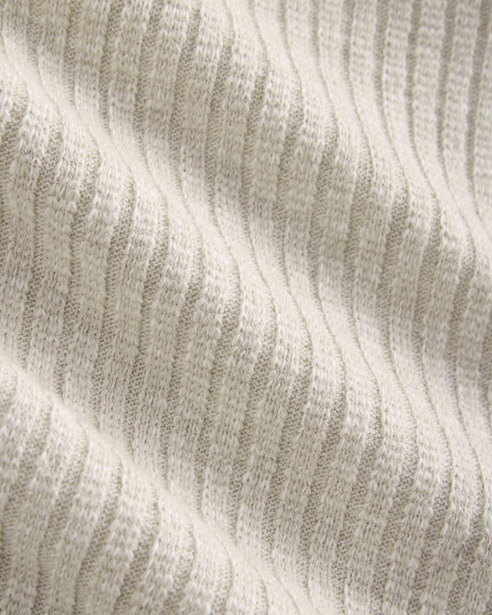 The Cozy Rib Cardigan in Peyote / Bone — detail view