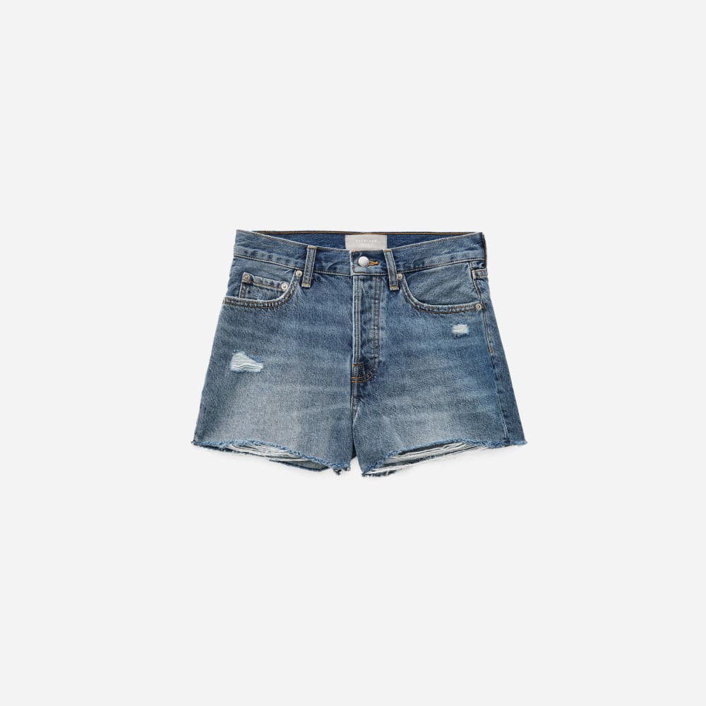 The Relaxed '90s Short in Deep Indigo — front view