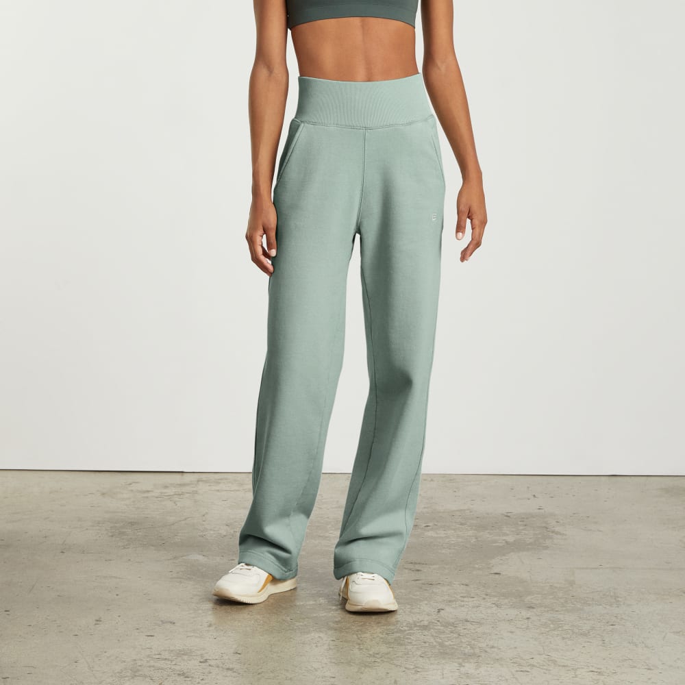 The Track High-Waist Pant in White Sage — alternate view