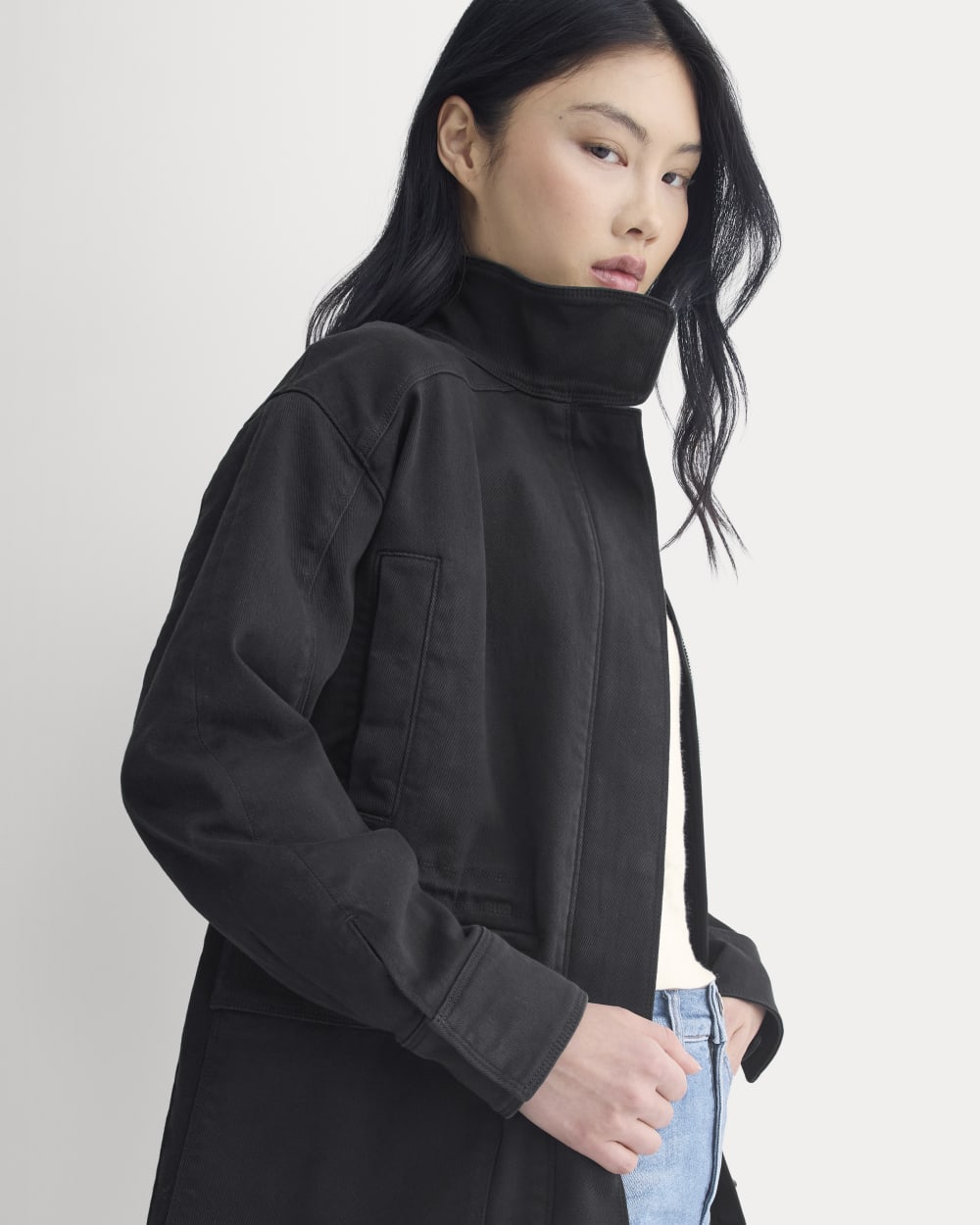 Field Jacket in Black — detail view