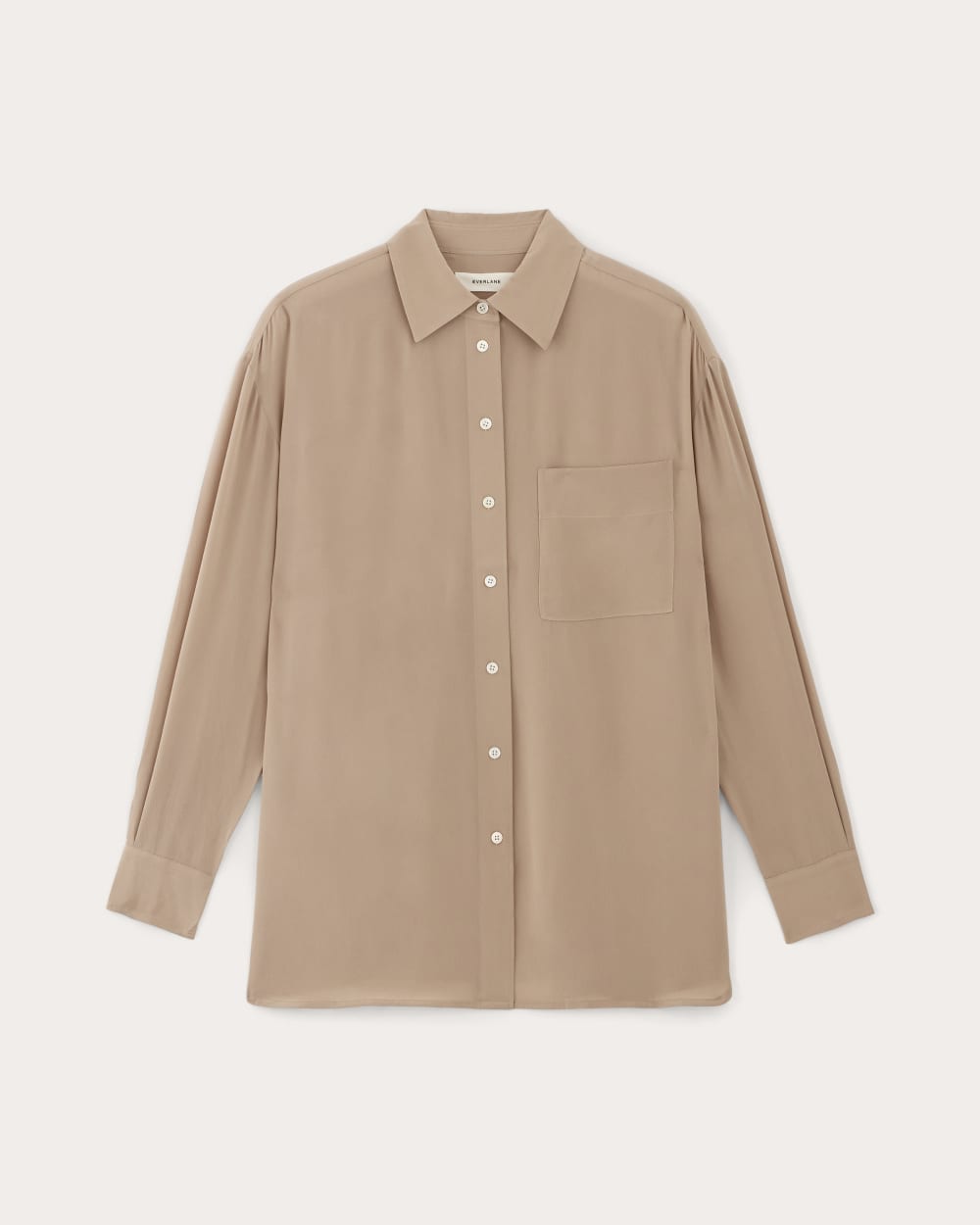 The Boyfriend Shirt in Washable Silk in Chanterelle — alternate view