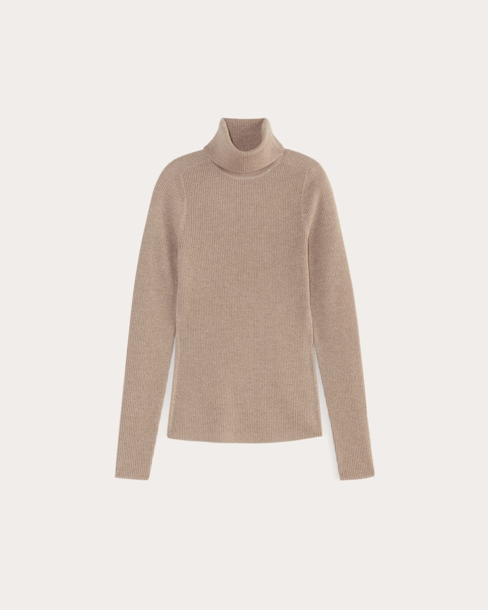 The Turtleneck in Lurex Merino in Rose Gold — alternate view