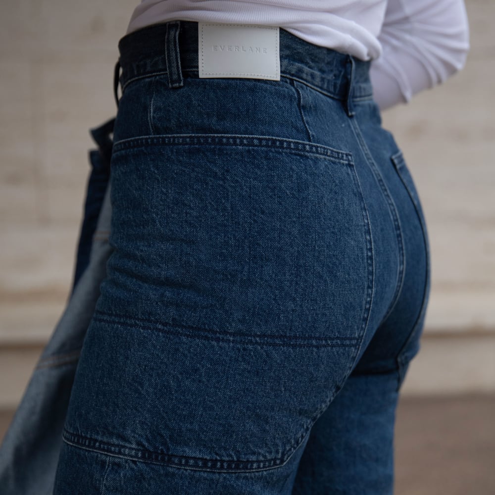 The Way-High® Gardener Cropped Jean in Vibrant Blue — detail view