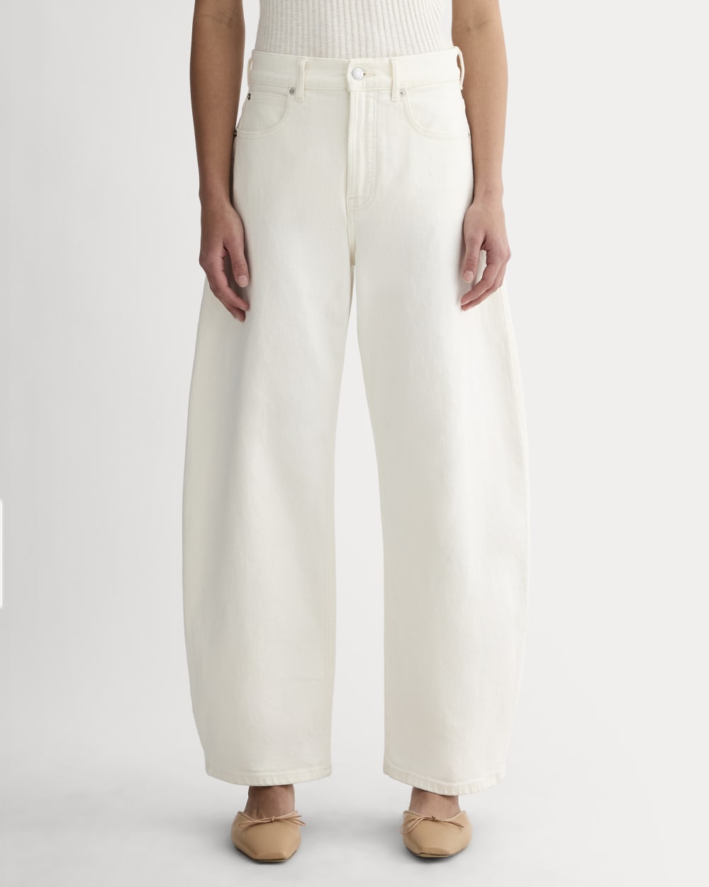 The Way-High® Curve Jean in Calico Ecru — detail view