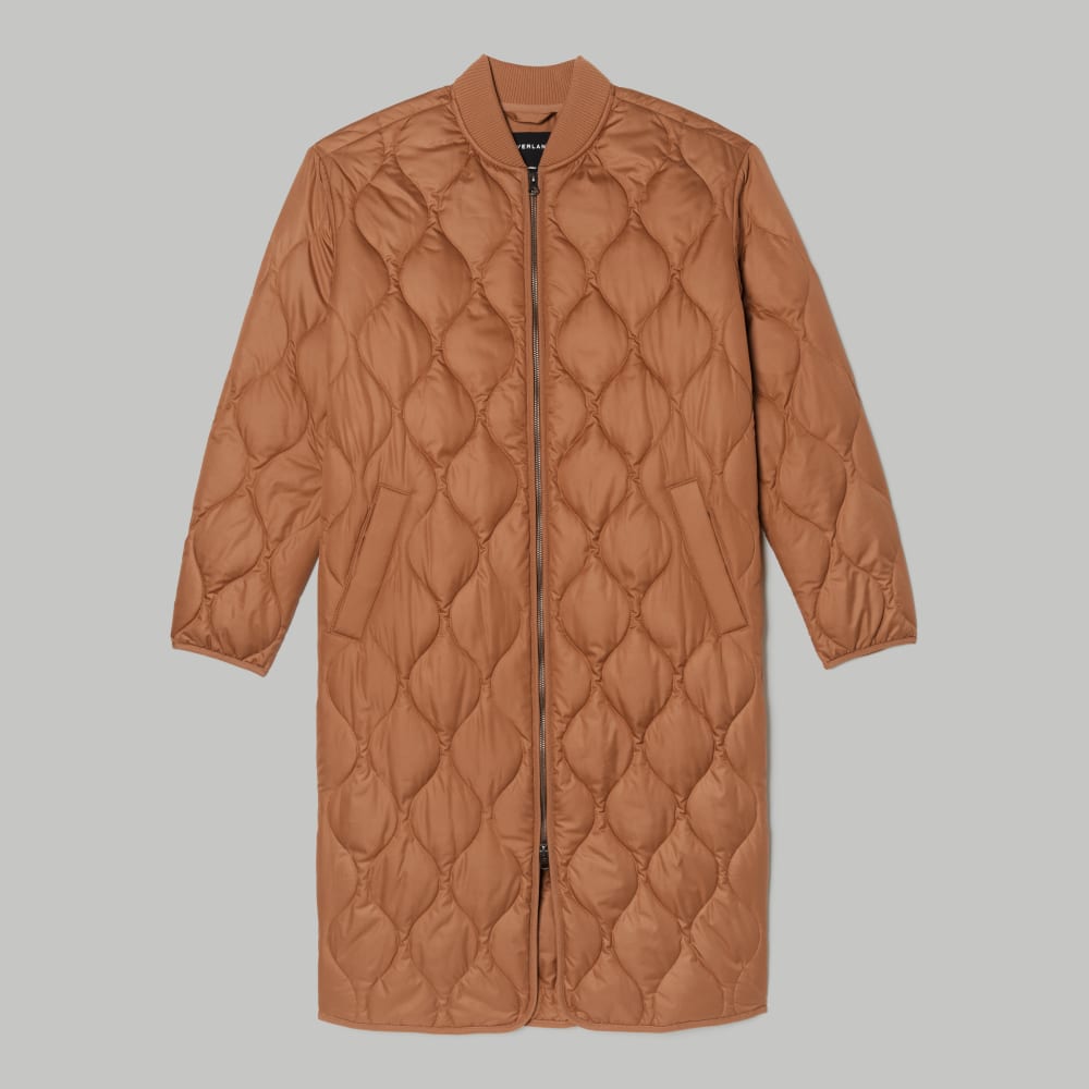 The ReNew Long Liner in Tawny Brown — alternate view
