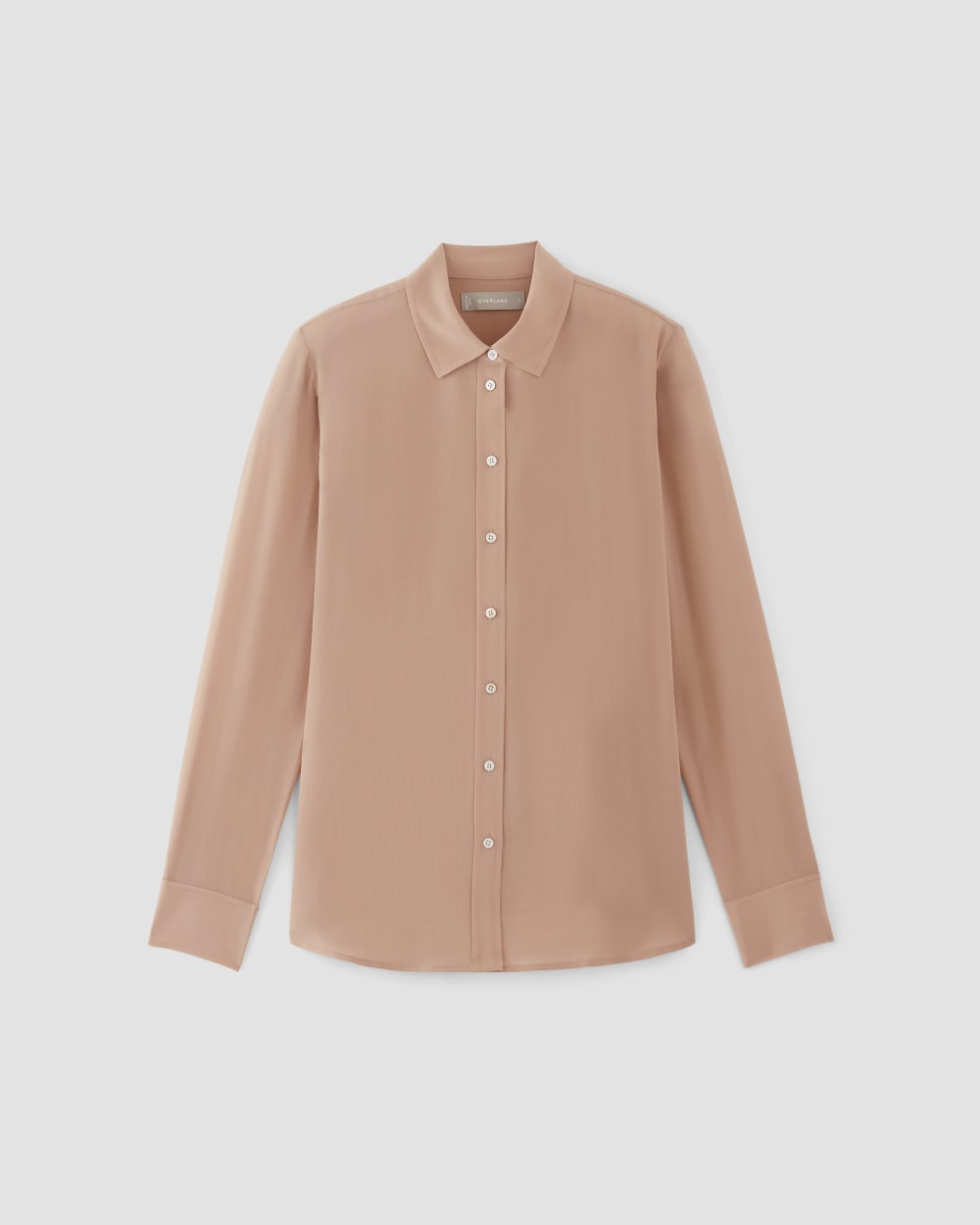 The Must-Have Shirt in Washable Silk in Blush Pink — alternate view