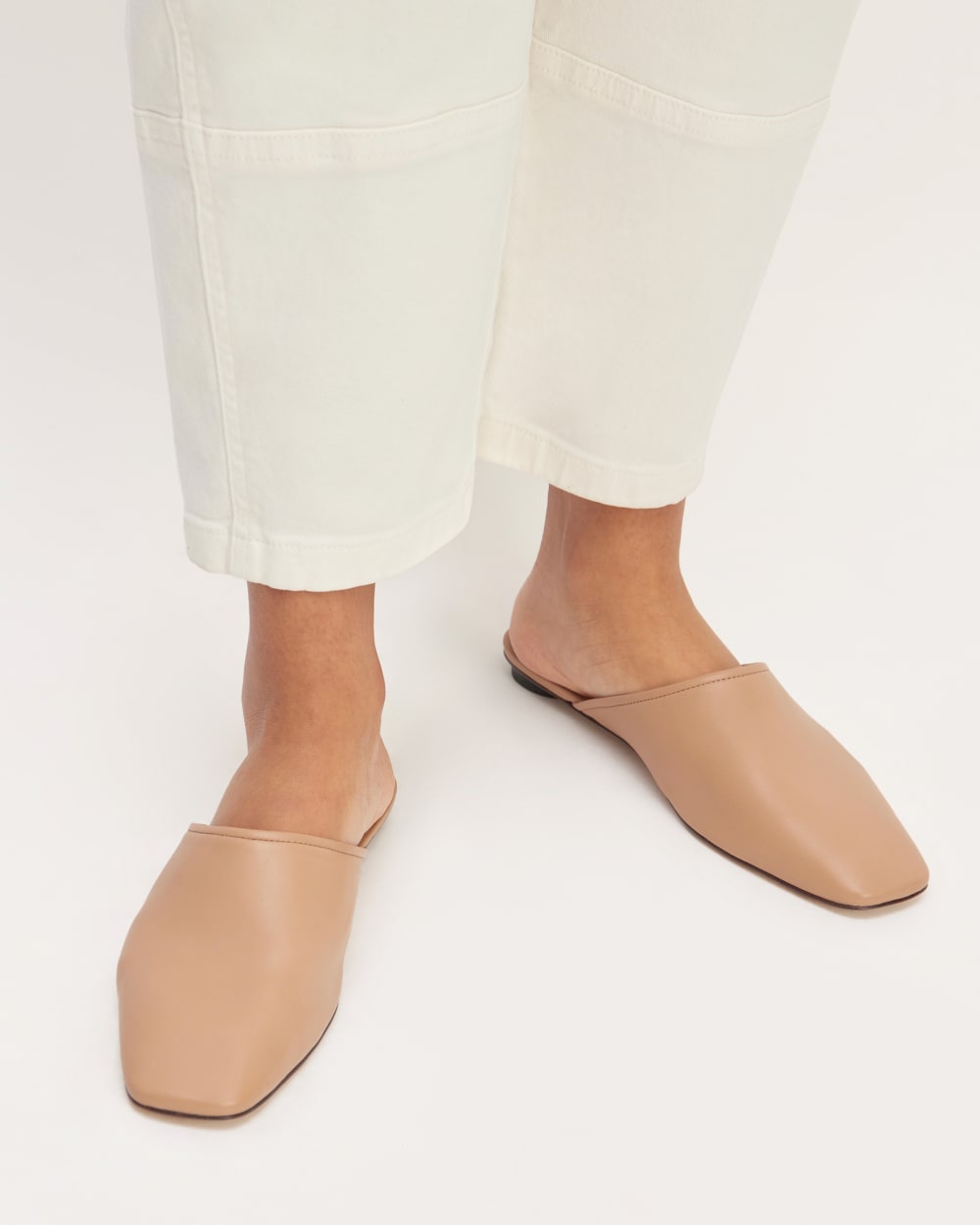 The Day Mule in Blush Tan — alternate view