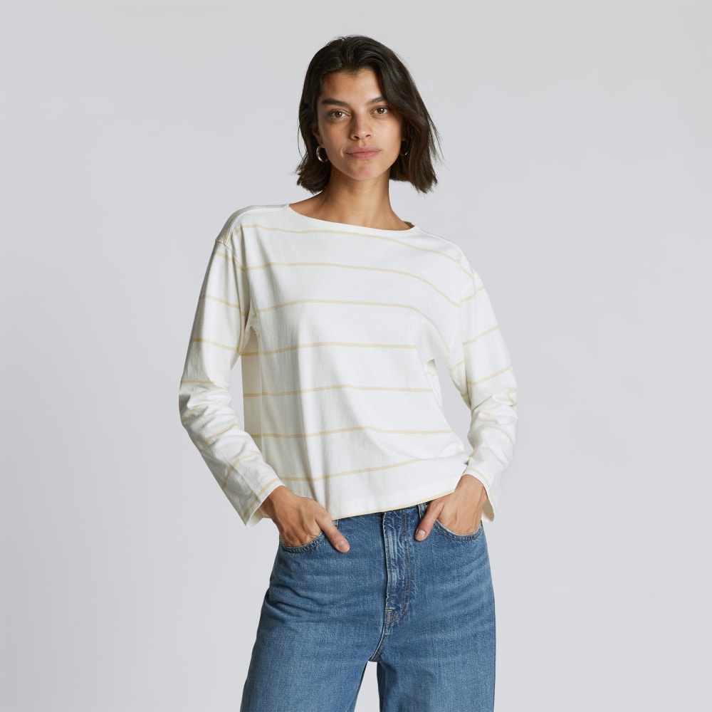 The Mariner Tee in Canvas Tan / Biscotti — front view