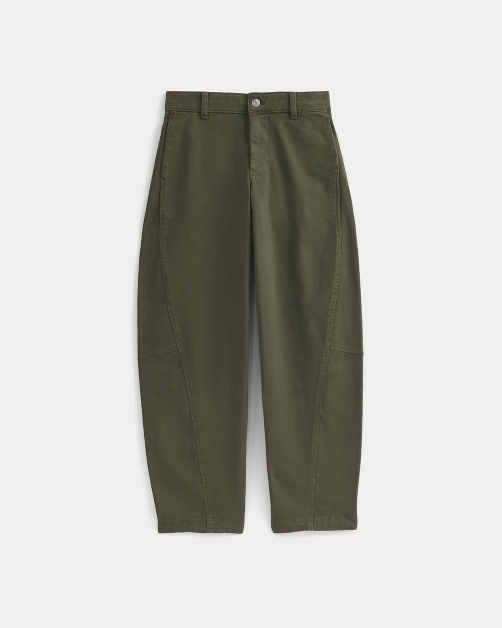 Twisted Seam Barrel Pant in Olive Night — alternate view